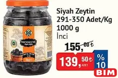 İNCİ SİYAH ZEYTİN 1 KG